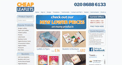 Desktop Screenshot of cheapleaflets.co.uk